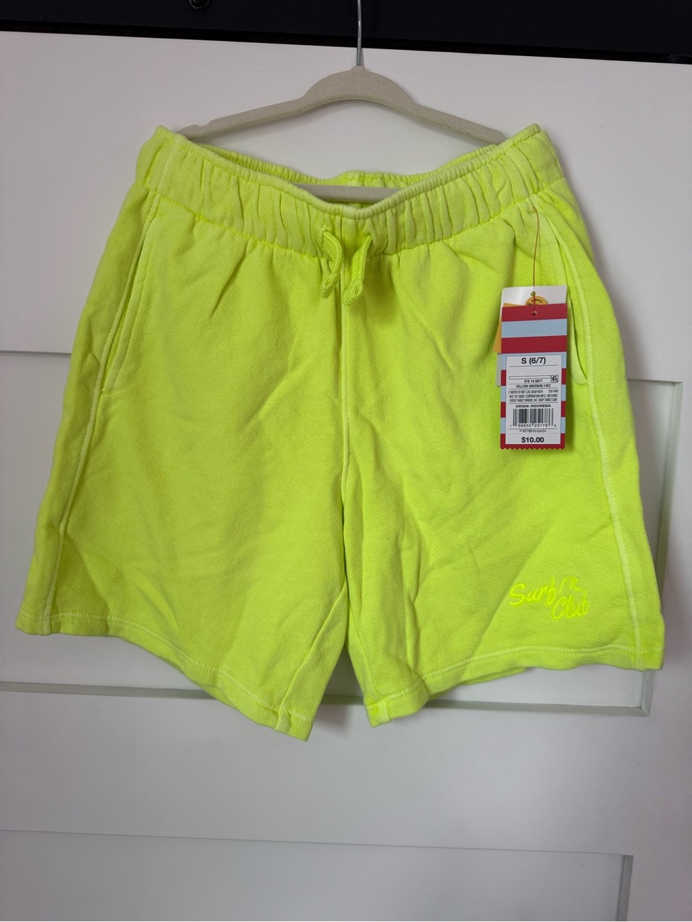 Cat & Jack Neon Yellow Terry Shorts